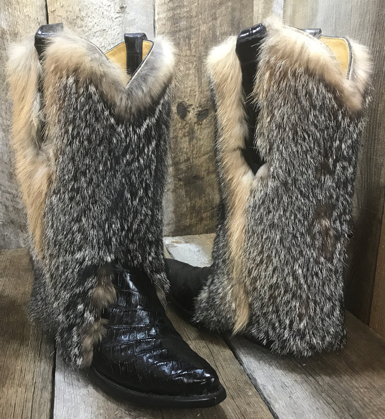 Grey Fox & Black Crocodile Tres Outlaws Women's Classic "Montana Collection" 1908 *