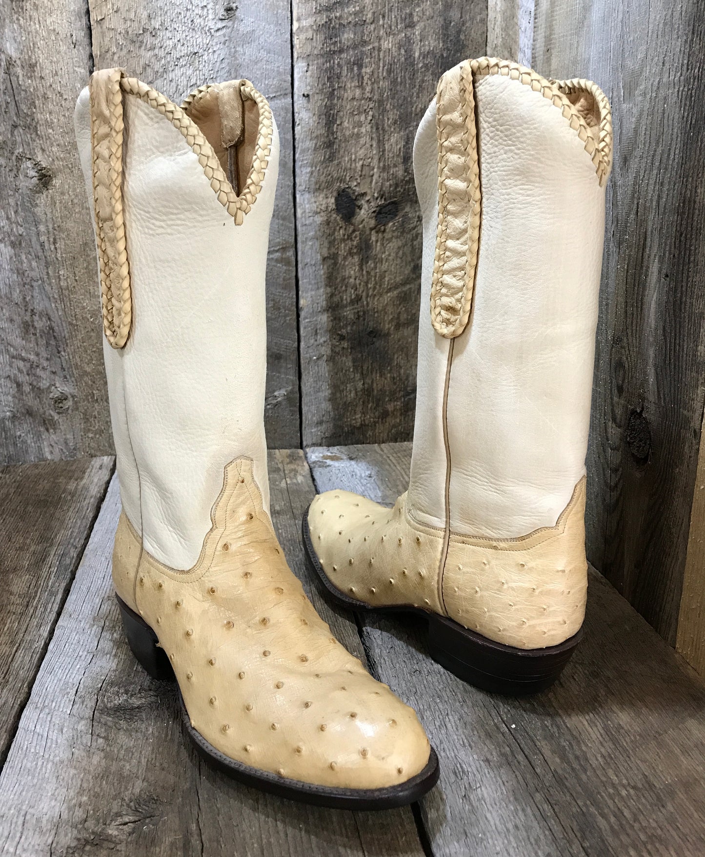 Saddle Ostrich & Deer Tres Outlaws Women's Classic Boot 1220