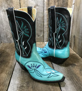 Kangaroo Suede & Black Calf Falconhead Women's Classic Boot 1346