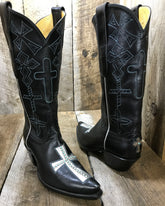 Genuine Turquoise  Sterling Silver Cross Heel Counter 1341