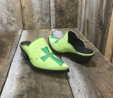 Cross Swarovski Crystal Green Cross Tres Outlaws Mule 1399*