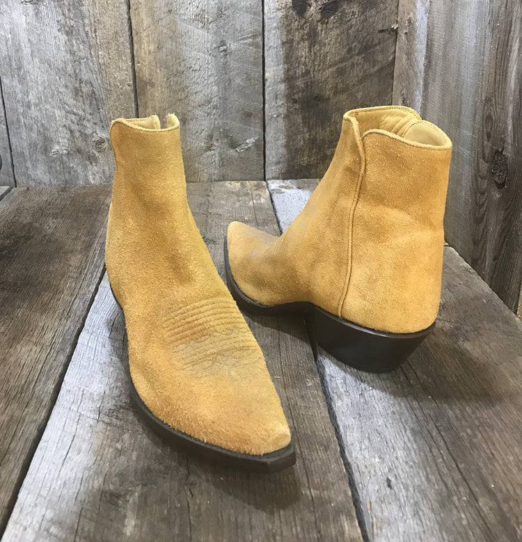 Golden Rough Out Tres Outlaws Flamingo Zip Boot 1498