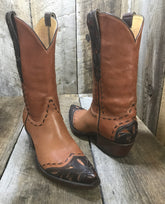 Calf Skin & Hand Tooled Filigree Stitching Women's Classic 1651