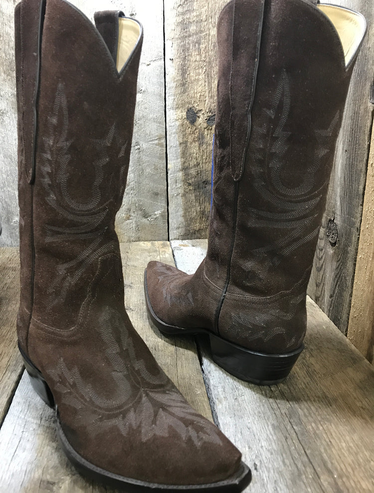 Chocolate Calf Suede Tres Outlaws Men's Classic 3408