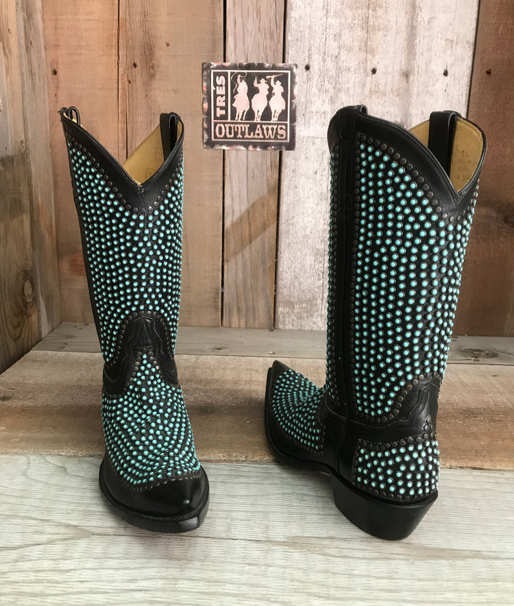 Turquoise Stud Tres Outlaws Women's Boot 1110