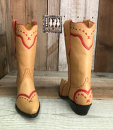 Tan & Red Vintage Women's Classic Boot 1492