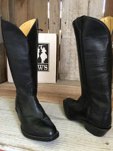 Black Calf w/side zippers 1005