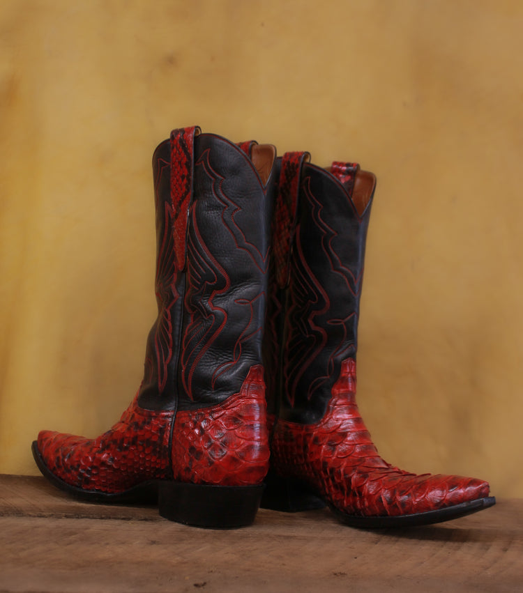 Red Python Tres Outlaws Women's  Boot 1305