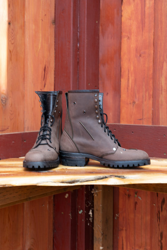 Zipper Combat Boots 5-125
