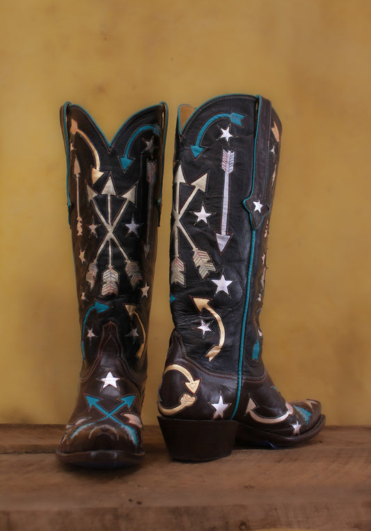 Black & Brown High Spirit Kangaroo Women's Tall 809