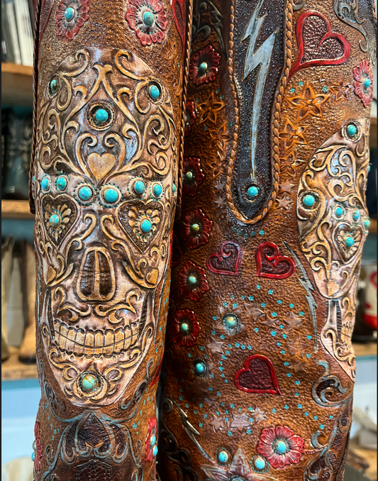 Studded Day of Dead Women's 4-26