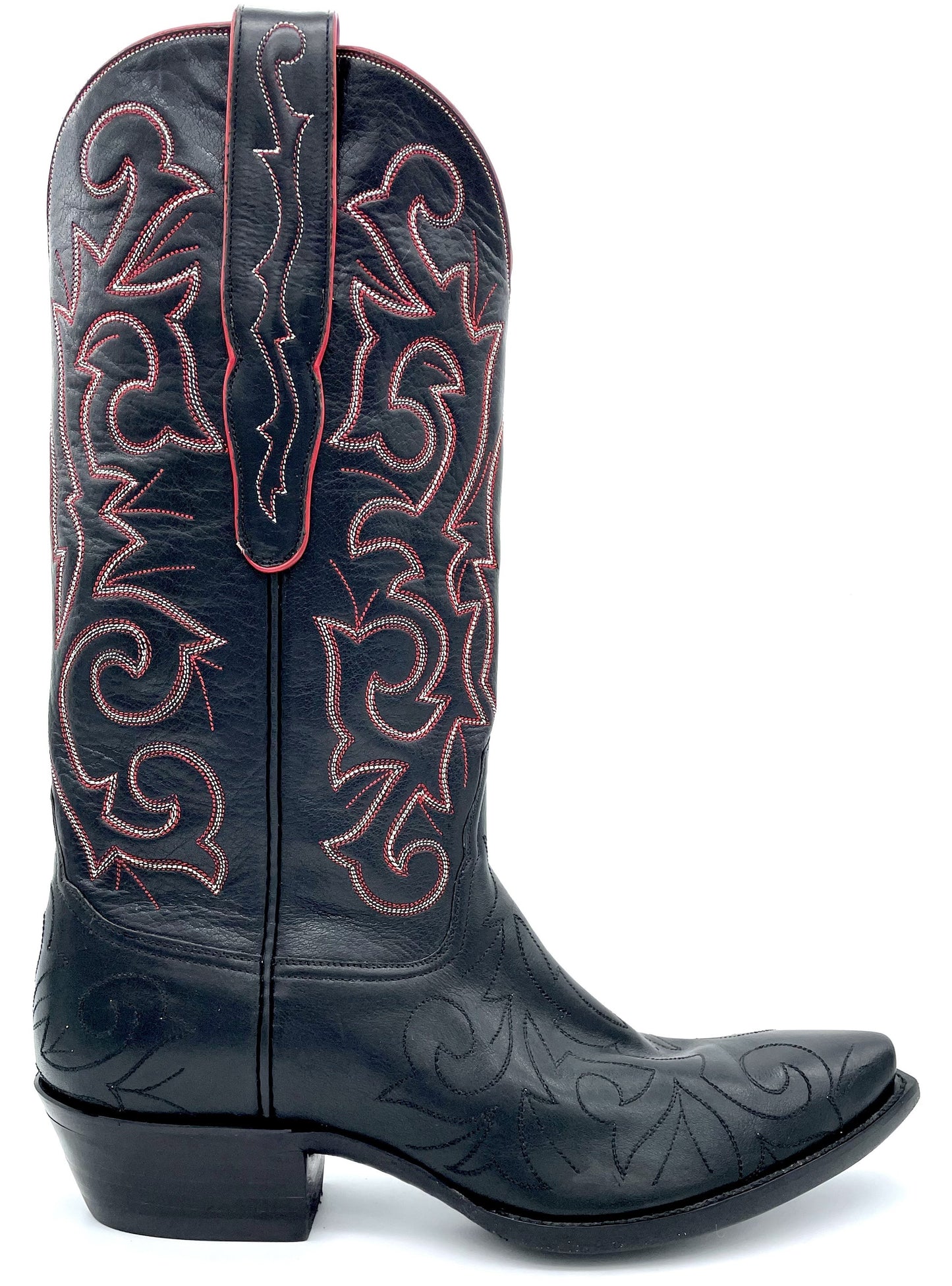 Black Calf Raised  Stitch Tres Outlaws Men's Classic -343