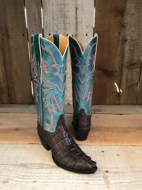 Alligator Tail & Toe Tops Tres Outlaws Women's Classic Boot 2069