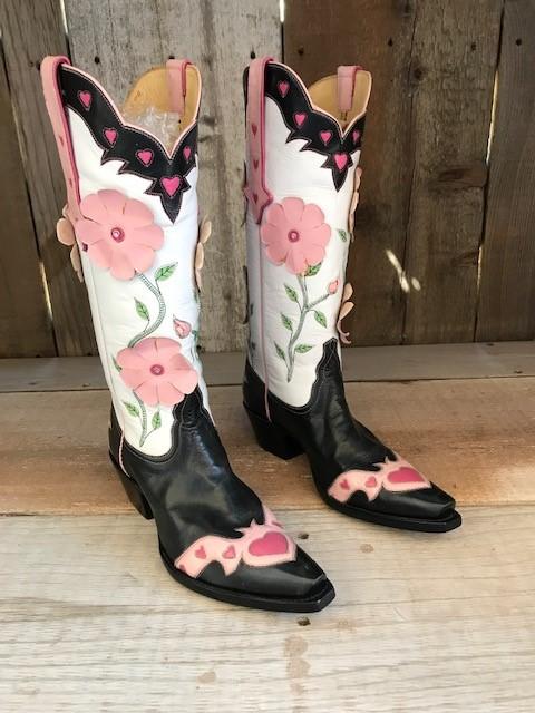 Peony Flower Black &  White  Tres Outlaws Women's Classic  2073@