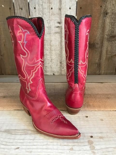 Red Kangaroo Laced Tres Outlaws Women's Classic Boot 2552@