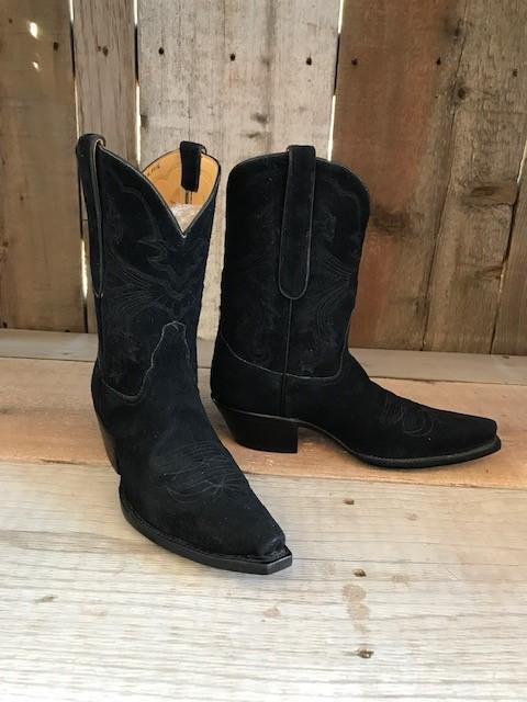 Black Suede Tres Outlaws Women's Classic  Boot 2567@