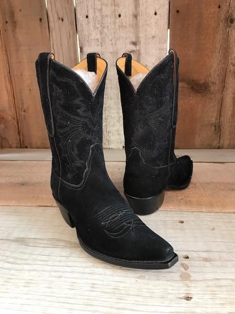 Black Suede Tres Outlaws Women's Classic  Boot 2388@