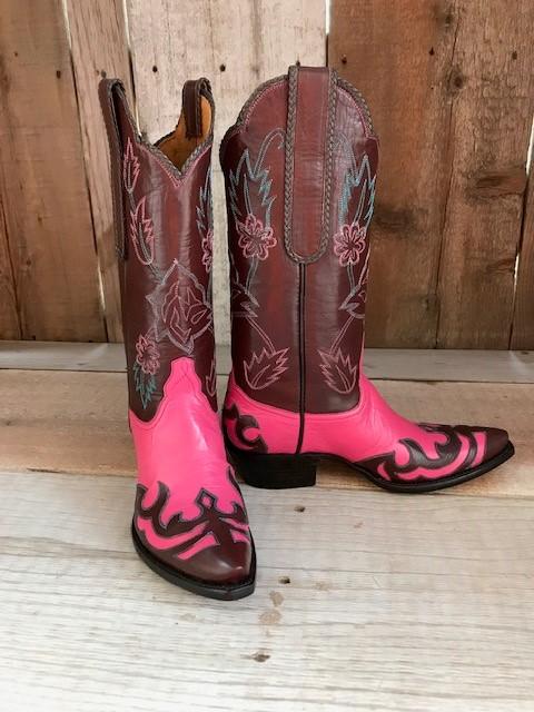 Pink Burgundy Calf Tres Outlaws Women's Classic Boot 2402@
