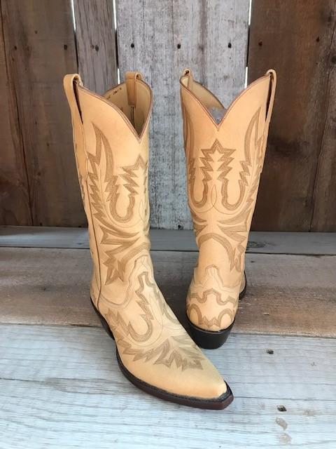 Natural Nubuck All Over Stitch Tres Outlaws Women's Classic Boot 1286@