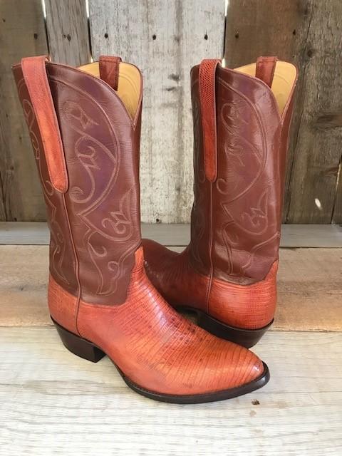 Cognac Lizard Tres Outlaws Men's Classic Boot 4083@