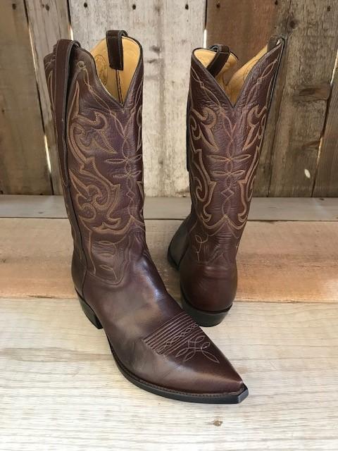 Choco Soft Buffalo All Over Stitch  Tres Outlaws Men's Classic Boot 4092@