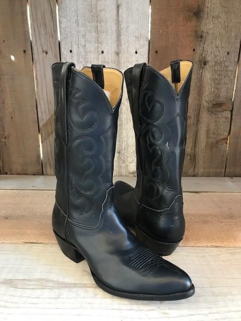 Black French Calf Tres Outlaws Men's Classic  Boot 4124@