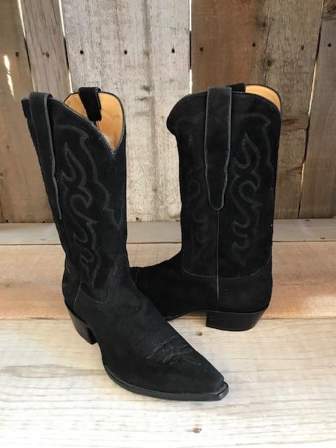 Black French Rough Out Tres Outlaws Men's Classic Boot 4139