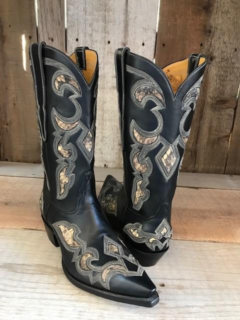 Black Kangaroo Old El Paso Tres Outlaws Men's Classic Boot 4146