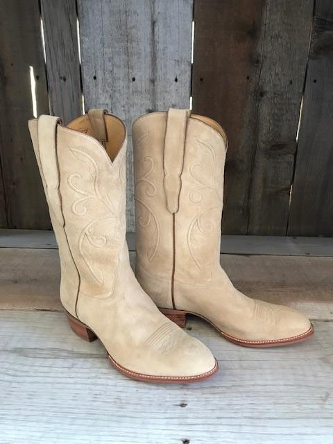 Natural Roughout Tres Outlaws Men's Classic Boot 4154@