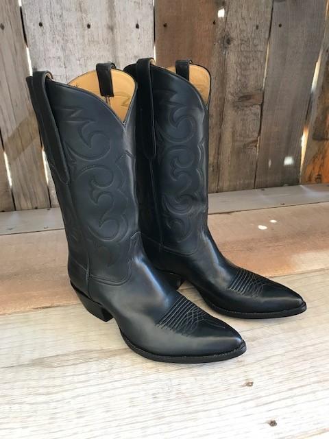 Black French Calf Tres Outlaws Men's Classic Boot 3713@