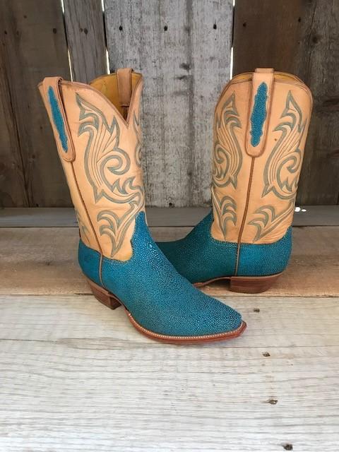 Turquoise Stingray Tres Outlaws Men's Classic Boot 3357@