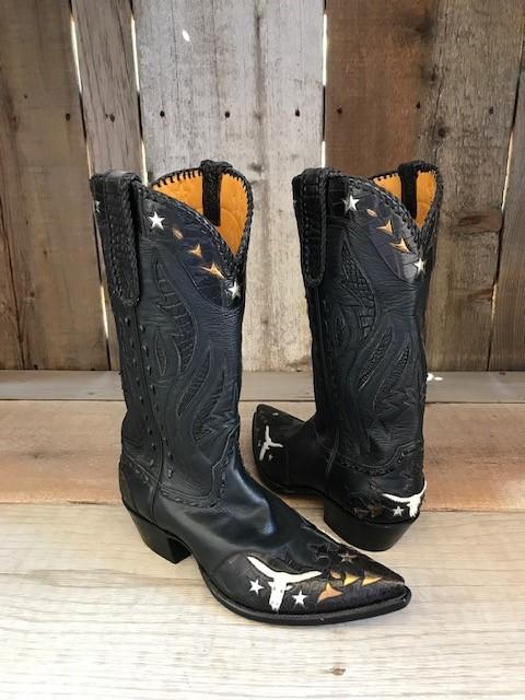 Kangaroo Black Cover Boot Men's Tres Outlaws Classic  3359@