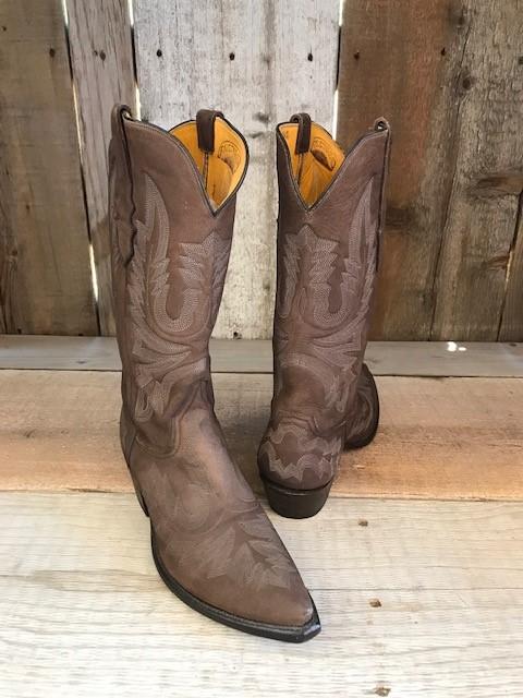 Choco Nubuck All Over Stitch Tres Outlaws Men's Classic Boot 3369@