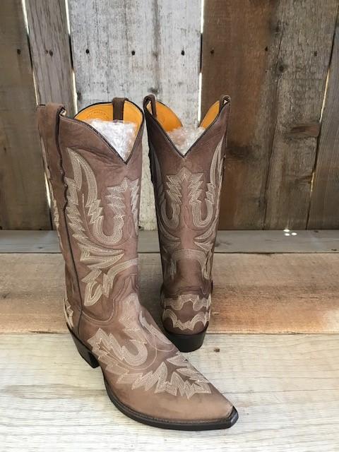Choco Nubuck All Over Stitch Tres Outlaws Men's Classic Boot 3380@