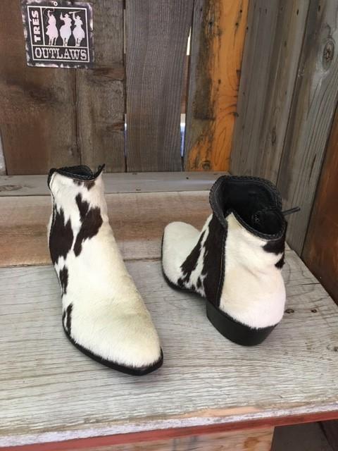 Hair On Calf White & Blk Women's Flamingo "2 Sweet Collection" 1602