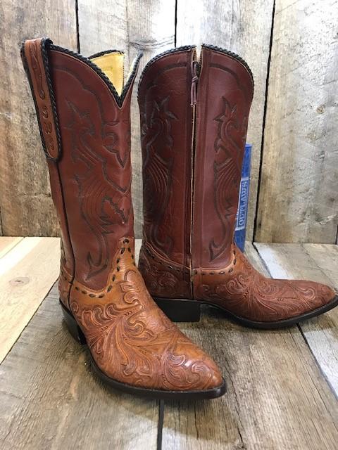" Tooled" Zippered  Tres Outlaws  Men's Classic Boot 3515*
