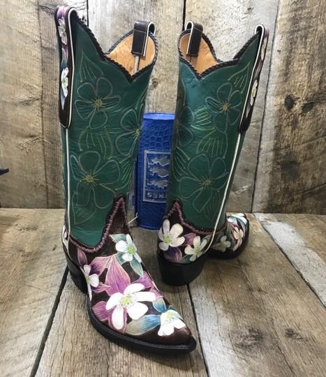 "Colorado " Hand Tooled  Tres Outlaws Women's Classic "Spring Collection II" 2424