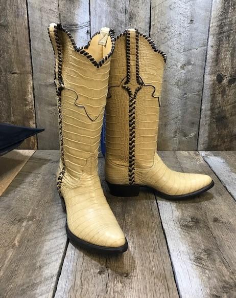 Bone Shaved Hand Laced Baby Gator Tres Outlaws Women's "Got Gator Collection"  1363 *