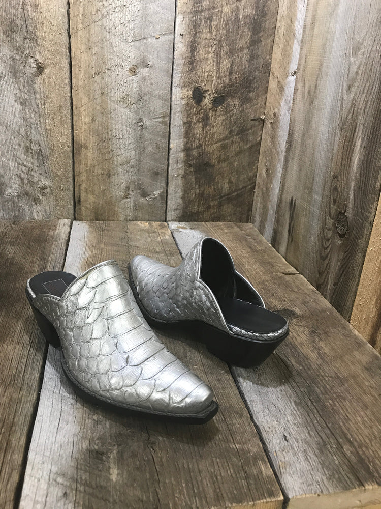 Silver Python Belly  Tres Outlaws Women's Mule 1711*