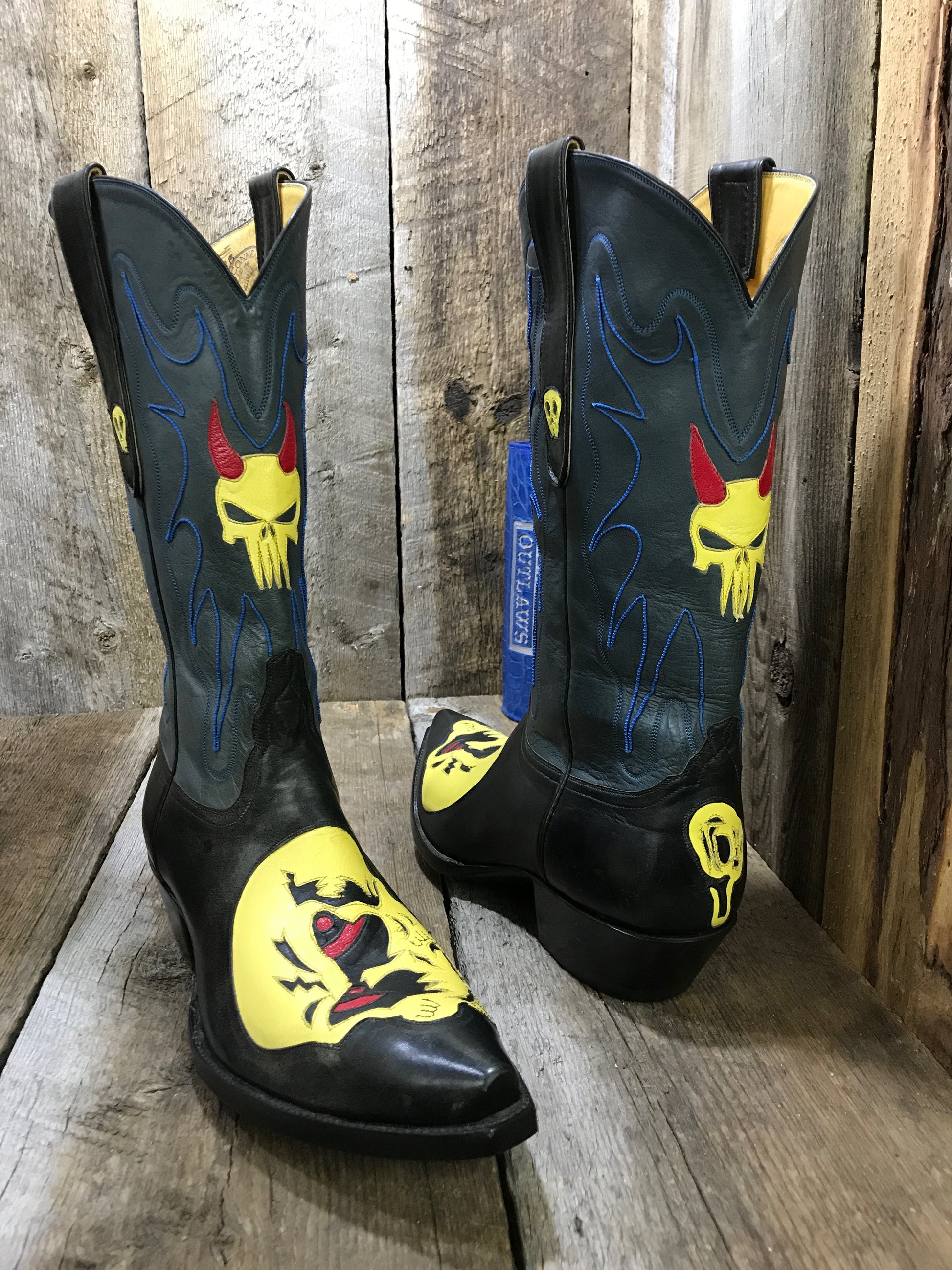 The Punisher Buffalo & Kangaroo Tres Outlaws Men's Classic Boot 4003