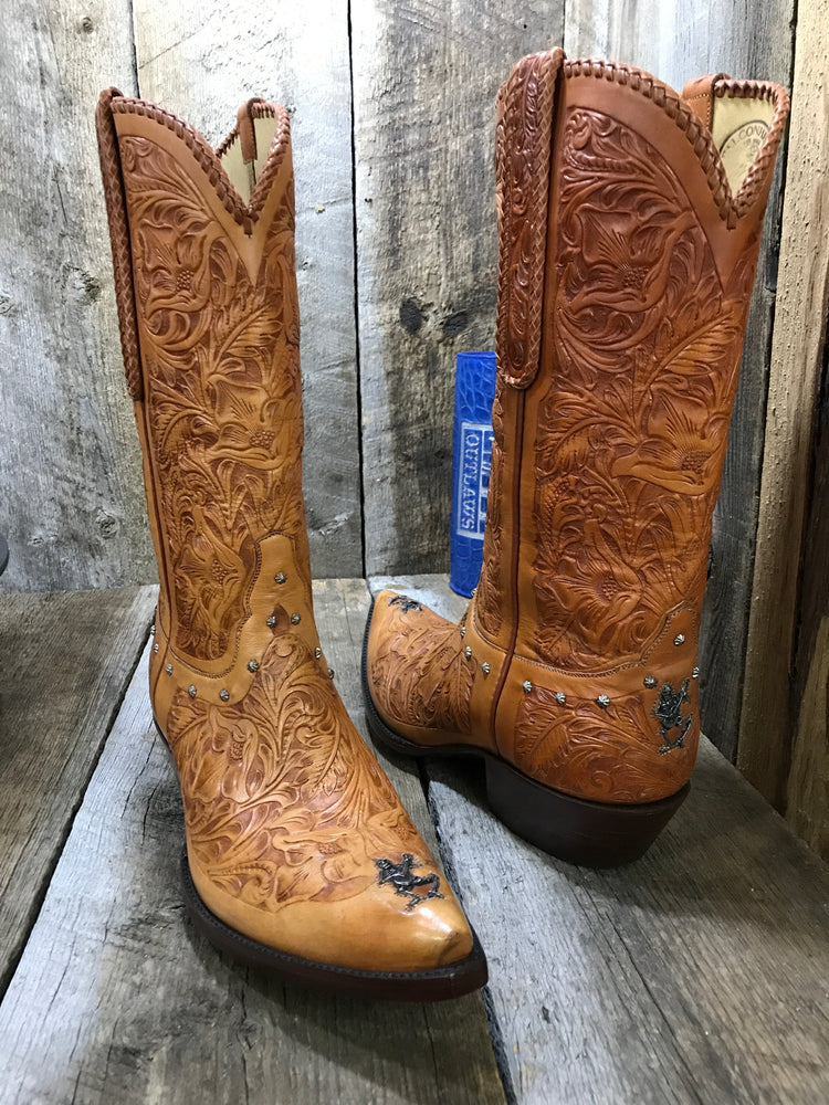 "Play Me A Song "  Tooled Tres Outlaws Men's Classic  Boot 4059