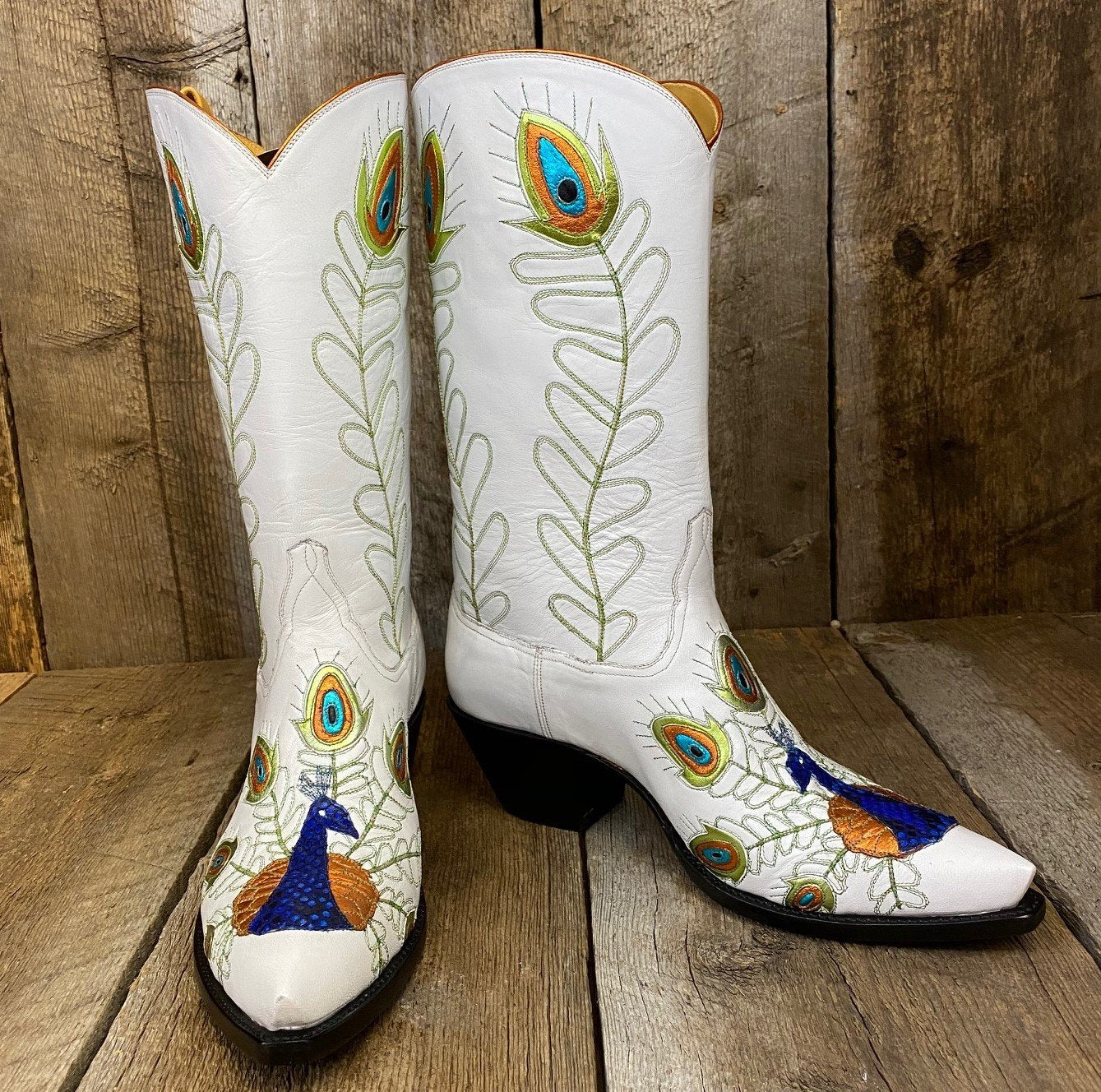 Peacock White & Calf "The Phoenix Collection"  2204
