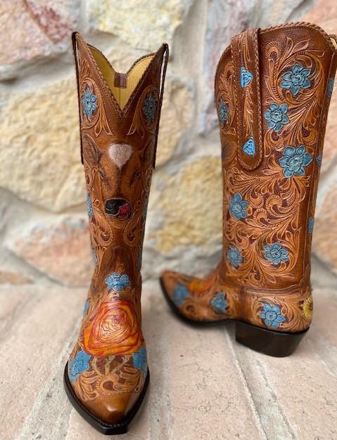 " Anna Belle"  Tooled Tres Outlaws Women's Classic Boot 1366 *