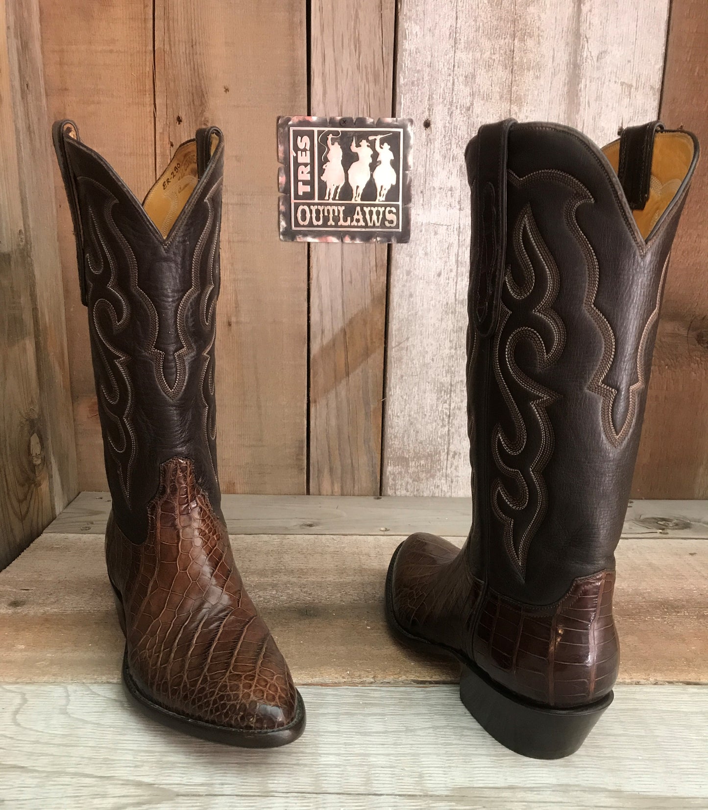 Dark Chocolate  Tres Outlaws Classic Boot 4013