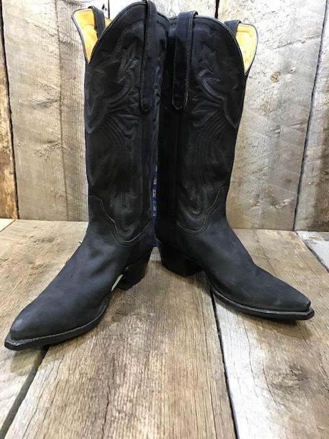 Black  Nu-buck Tres Outlaws Women's Classic Boot 1454