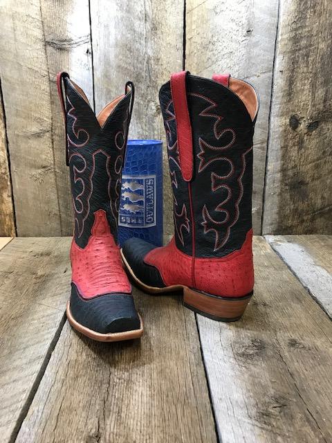 Black & Red Ostrich Women's Classic 1596