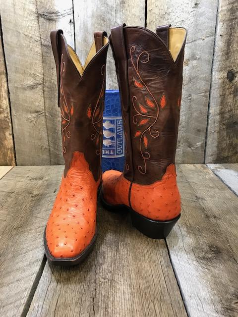 B Orange Ostrich Women's Classic 1622