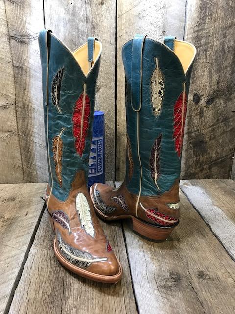 "Fun  Feather's" Calf Women's Tall Boot 1640
