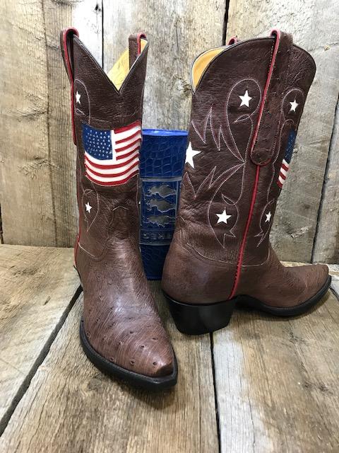 Brown Ostrich Belly Flag Design Women's Classic  2022 *