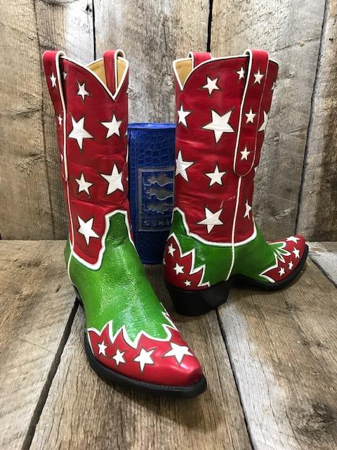 Green & Red Stars Tres Outlaws Women's Classic  2030
